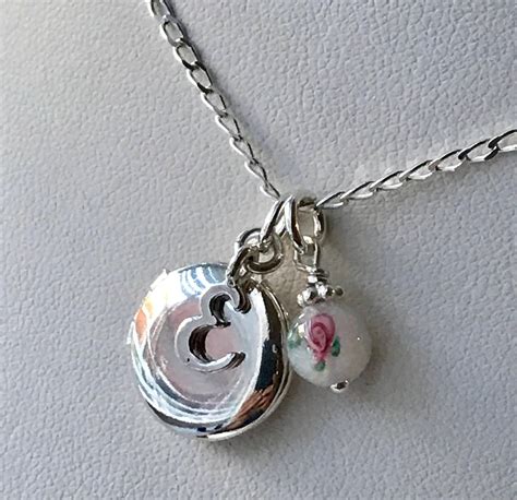 Girls Locket Necklace Flower Girl Locket Necklace Children | Etsy