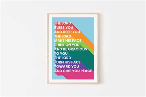 The Lord Bless You and Keep You Poster - Etsy