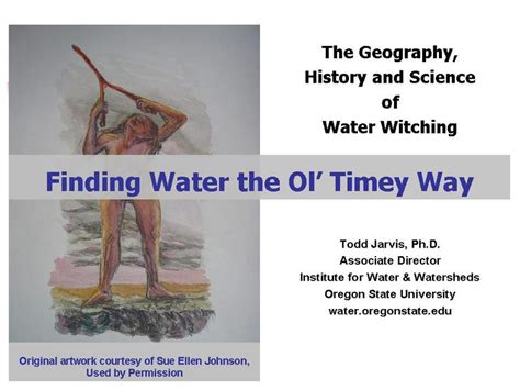 Finding Water the Ol' Timey Way: Dowsing/Water Witching Presentation - WaterWired