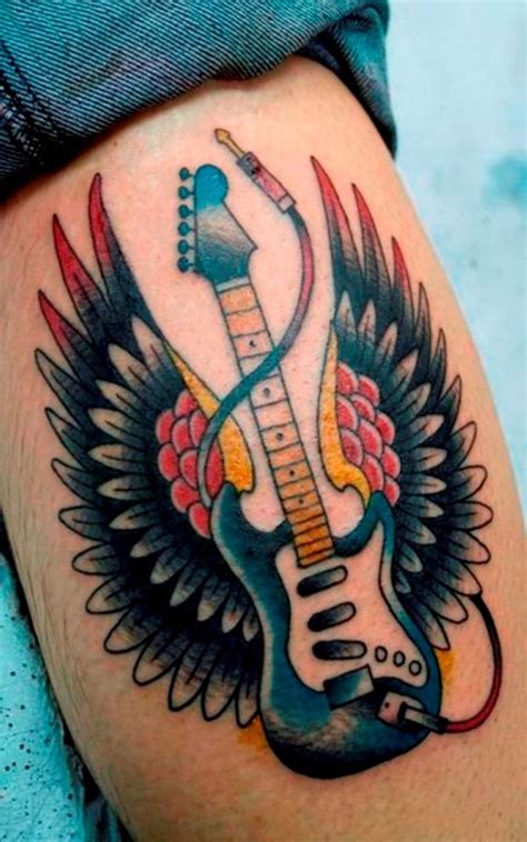 Guitar Tattoos | Guitar tattoo design, Music tattoo designs ...