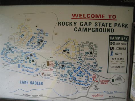 Campground map | Rocky Gap State Park, Camping & Hiking | Pinterest