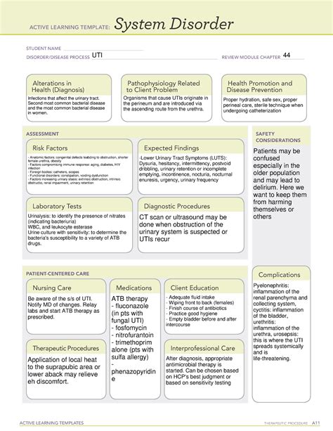 UTI - ATI temp - ACTIVE LEARNING TEMPLATES THERAPEUTIC PROCEDURE A ...