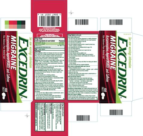 EXCEDRIN MIGRAINE (tablet, film coated) Novartis Consumer Health, Inc.