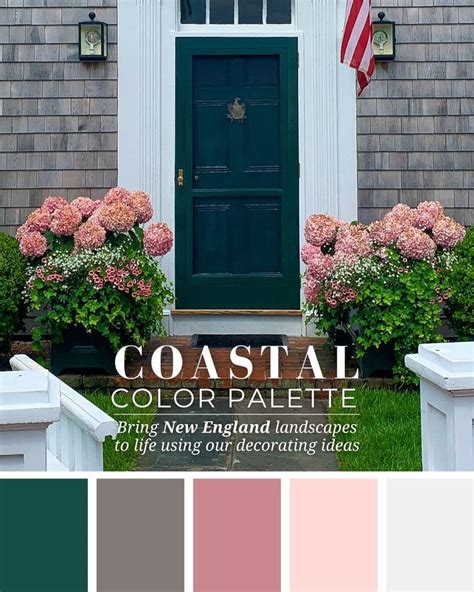 New England Style | Coastal Color Palette in 2021 | Coastal color ...