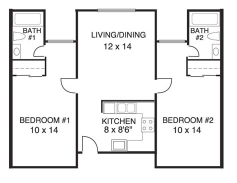 New Small 2 Bedroom 2 Bath House Plans - New Home Plans Design