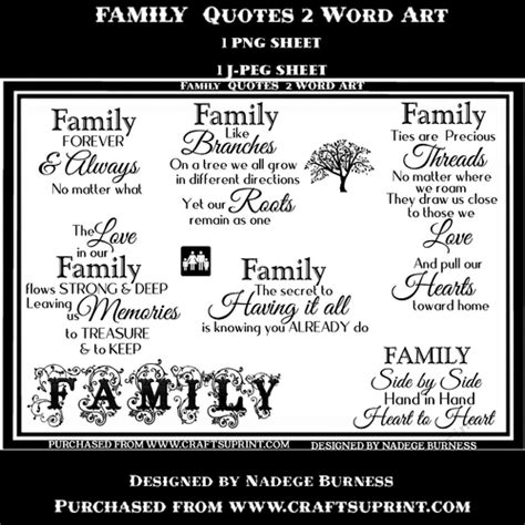 Family Quotes Word art 2 - CUP970341_20051 | Craftsuprint