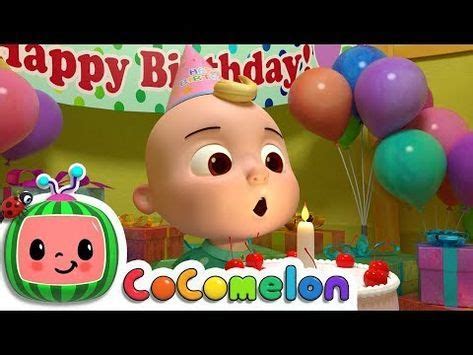 Happy Birthday Song | Cocomelon (ABCkidTV) Nursery Rhymes & Kids Songs - Y… | Canciones de feliz ...