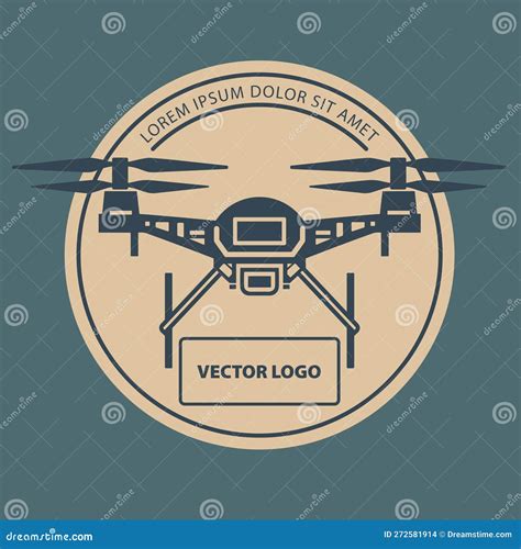 Drone Vector Logo Design stock vector. Illustration of emblem - 272581914