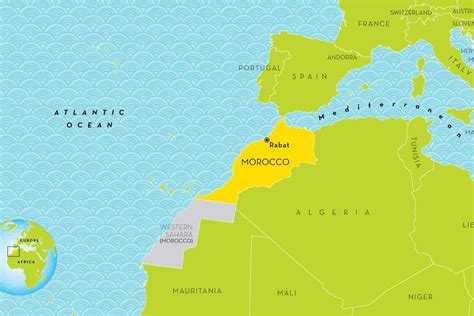 Map Of Morocco And Europe - Bunnie Valentia