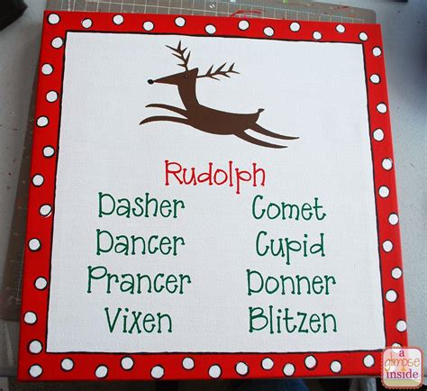 Reindeer Name Art | A Glimpse Inside