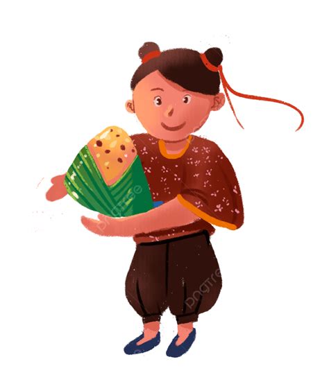 Ancient Chinese Style Girl Holding Rice Dumplings Photo, Chinese Style, Antiquity, Girl PNG ...