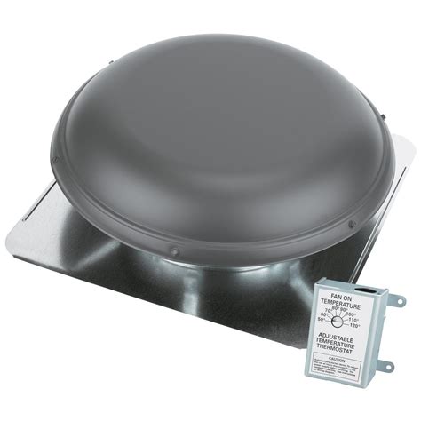 Gibraltar Building Products 1170 CFM Weatherwood Power Roof Mount Attic Ventilator-RV26WW - The ...