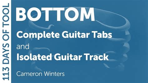 Tool - Bottom - Guitar Cover / Tabs / Isolated Guitar - YouTube