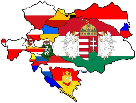 Flag Map of Austria-Hungary : r/vexillology