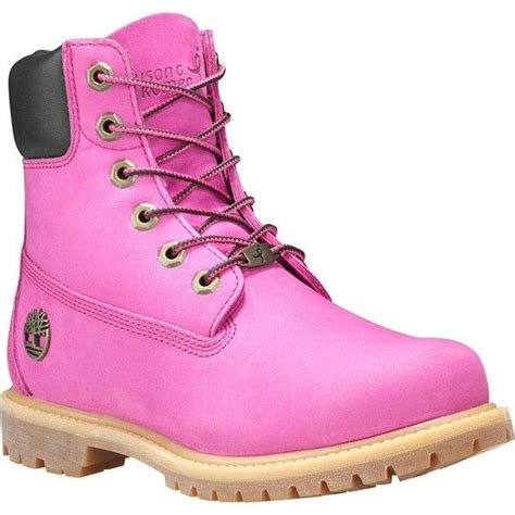 Timberland Women's Susan G Komen 6-Inch Premium Rose Pink Nubuck Dress... ($170) liked ...