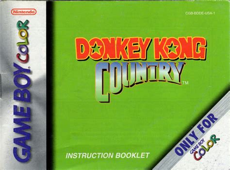 Donkey Kong Country cover or packaging material - MobyGames