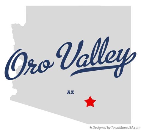 Map of Oro Valley, AZ, Arizona