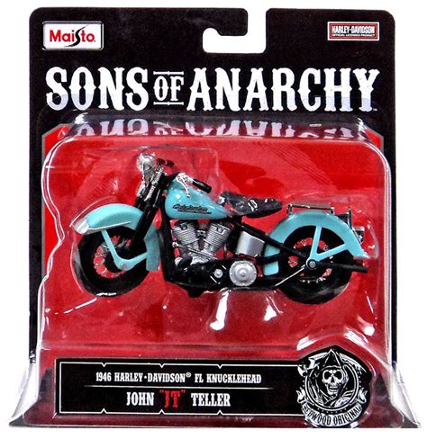 Sons of Anarchy John JT Teller 118 Diecast Replica Bike Maisto - ToyWiz