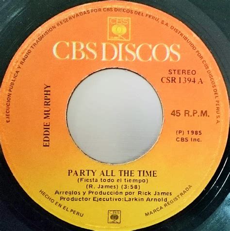 Eddie Murphy – Party All The Time (1985, Vinyl) - Discogs