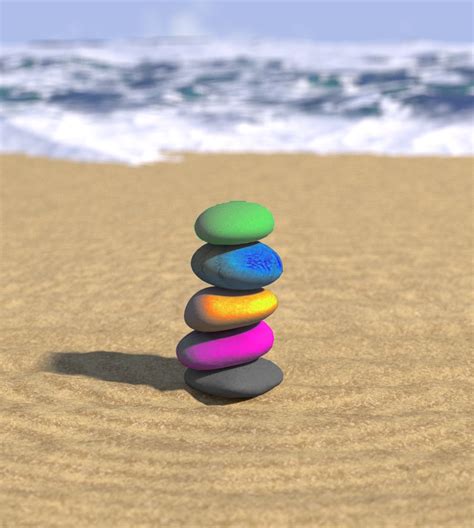 Colored Stacked Stones by towngurl on DeviantArt