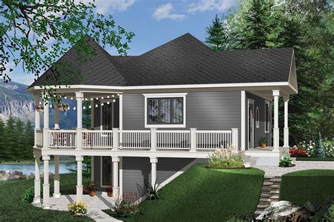 Plan 2168DR: Four-Season Cottage Retreat | Beach house plans, Small beach houses, Cottage house ...