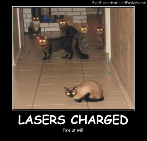 Lasers Charged - Demotivational Poster