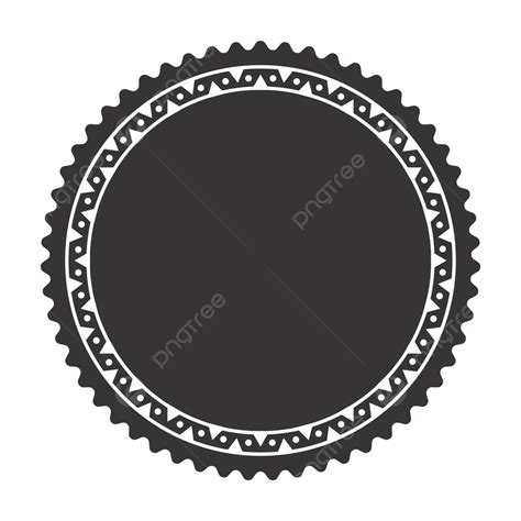 Black And White Circle Vector Shape, Shape, Logo, Black And White PNG and Vector with ...