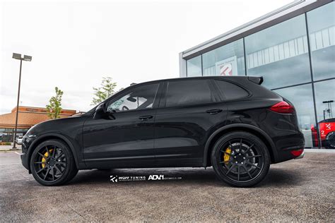 Custom Porsche Cayenne Looking Jaw-Dropping with Matte Black ADV1 ...