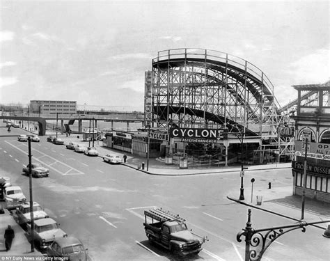 Vintage Photograph Shows The Cyclone Roller Coaster and Coney Island's ...