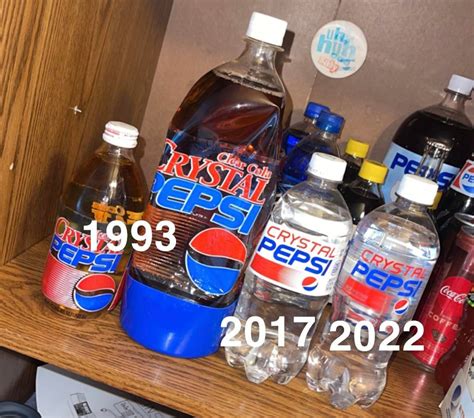 My crystal pepsi collection 💪🏻 : Pepsi