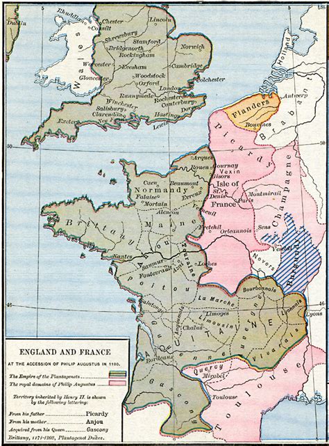 MAP OF ENGLAND AND FRANCE - Recana Masana