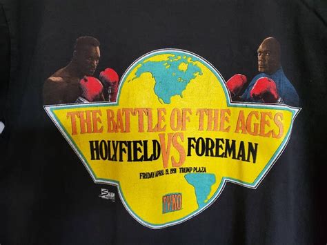 Vintage 1991 Boxing Holyfield Vs Foreman Battle of the Ages | Etsy