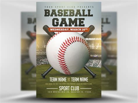 FREE 24+ Amazing Baseball Flyer Templates in PSD | AI | MS Word | Pages | Publisher