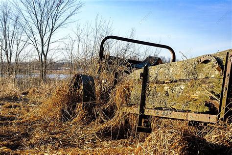 Abandoned Antique Farm Equipment Honey Wagon Farming Rickety Photo Background And Picture For ...