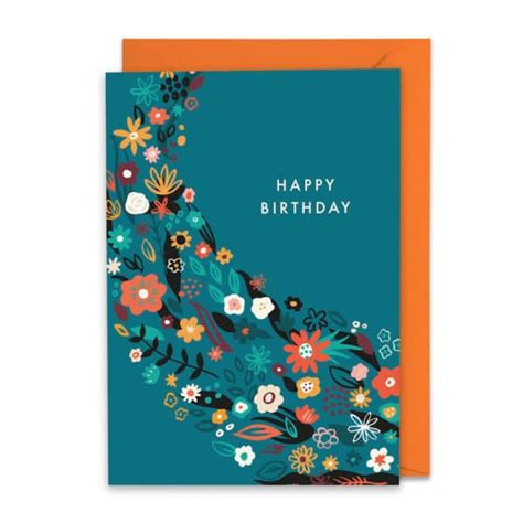 Midnight Garden A6 Birthday Card By Middle Mouse - One and Every