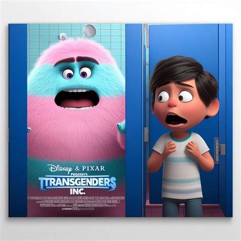 Pixar's "Transgenders Inc." | Offensive AI Pixar | Know Your Meme