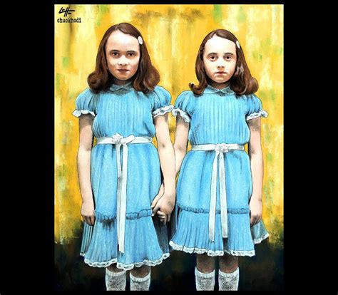 The Grady Twins the Shining Redrum Overlook Hotel Dark Art Stephen King ...