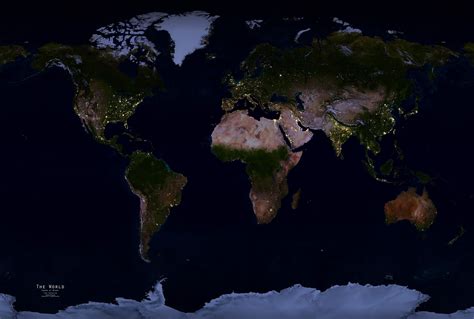 Earth At Night Map
