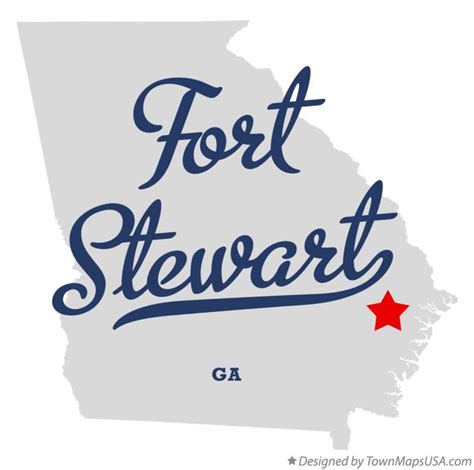 Map of Fort Stewart, GA, Georgia