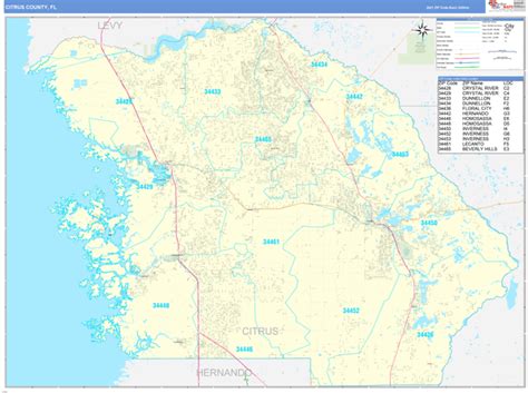 Map Of Citrus County - Hiking In Map