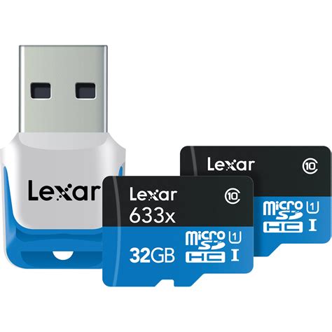 Lexar 32GB Mobile/Sport 633x microSDHC Memory LSDMI32GBSBNA633R2