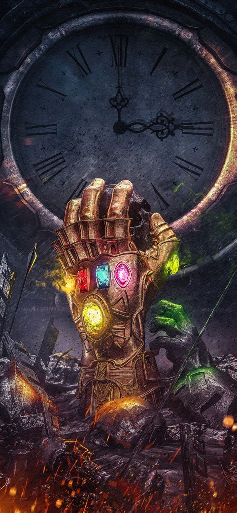 Download 1125x2436 wallpaper infinity gauntlet, thanos, infinity stones ...