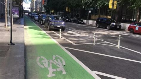 1st parking-protected bike lane to shield cyclists in NE OKC