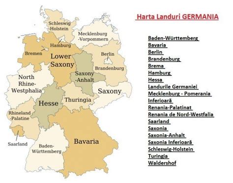 Germania Landuri Harta - Harta Pe Regiuni