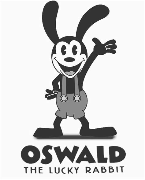 Oswald the Lucky Rabbit (B&W) | Oswald the lucky rabbit, Lucky rabbit ...