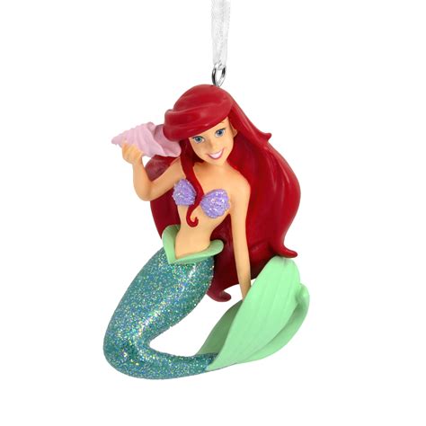 Hallmark Disney's The Little Mermaid: Ariel with Seashell Christmas Ornaments - Walmart.com ...