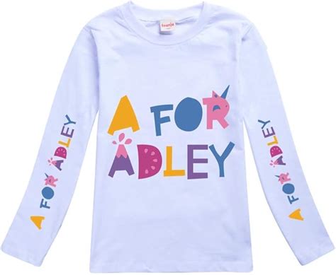 A for Adley Kids Long Sleeve T-Shirt A for Adley Unisex Fashion Printed Pullover for Boys and ...