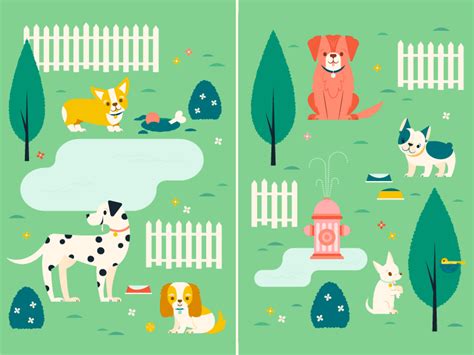 Dog park dribbble 2 | Dog park, Dogs, Cute dogs