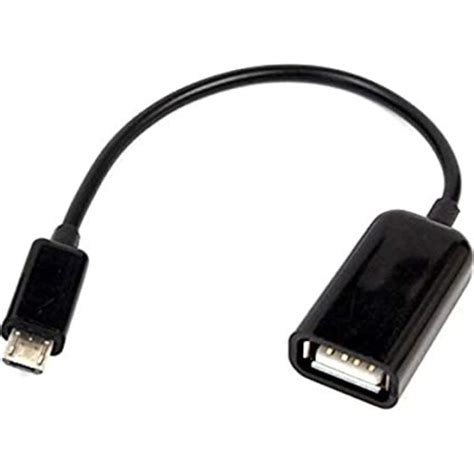 Micro to USB Female OTG Cable (Black) - Techcommerce