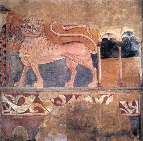 File:12th-century unknown painters - Lion wall painting - WGA19759.jpg - Wikimedia Commons